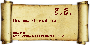 Buchwald Beatrix névjegykártya